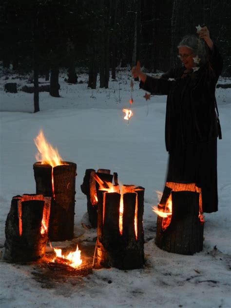 Pagan solstice ceremony